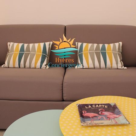 Апартаменты Hyeres-Plage -T2 Neuf Rdj Clim Wifi - La Capte By Hc Экстерьер фото