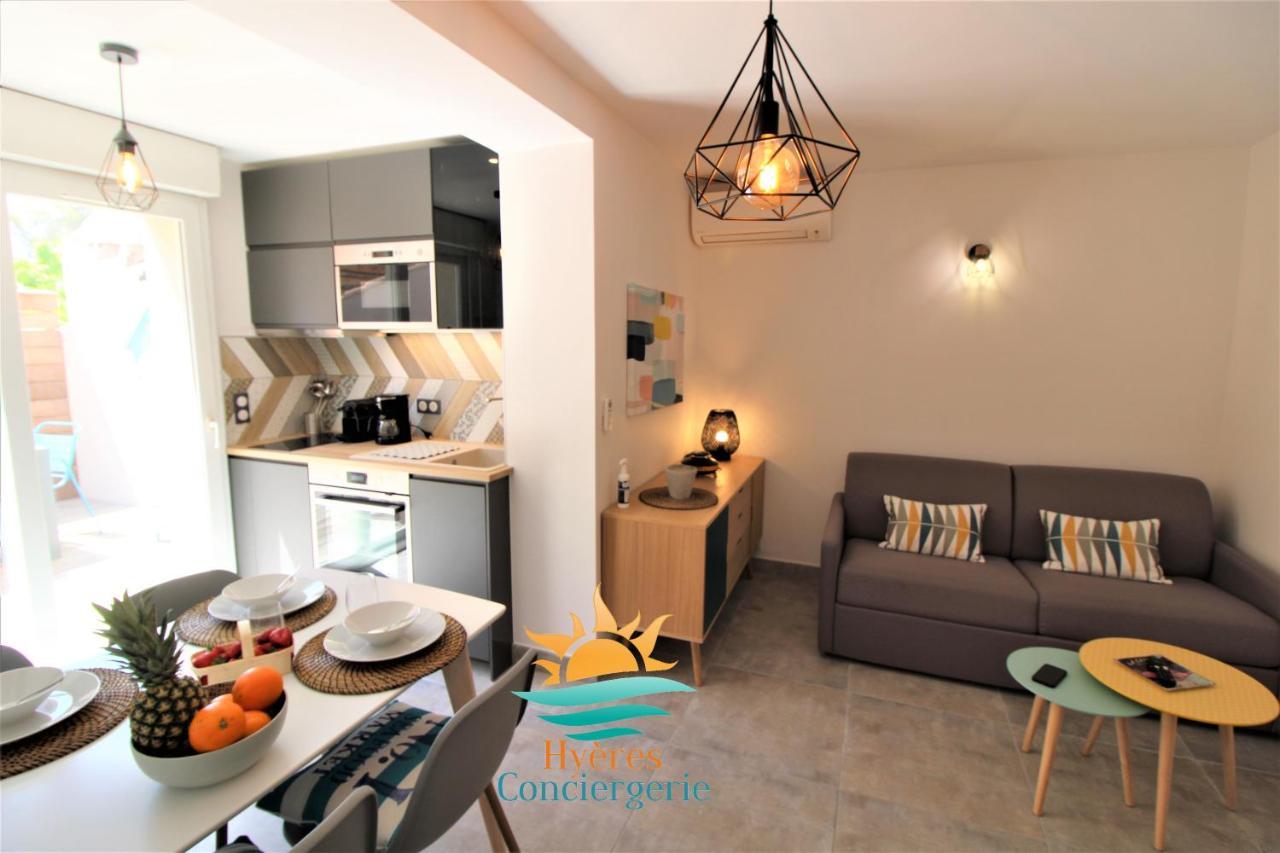 Апартаменты Hyeres-Plage -T2 Neuf Rdj Clim Wifi - La Capte By Hc Экстерьер фото