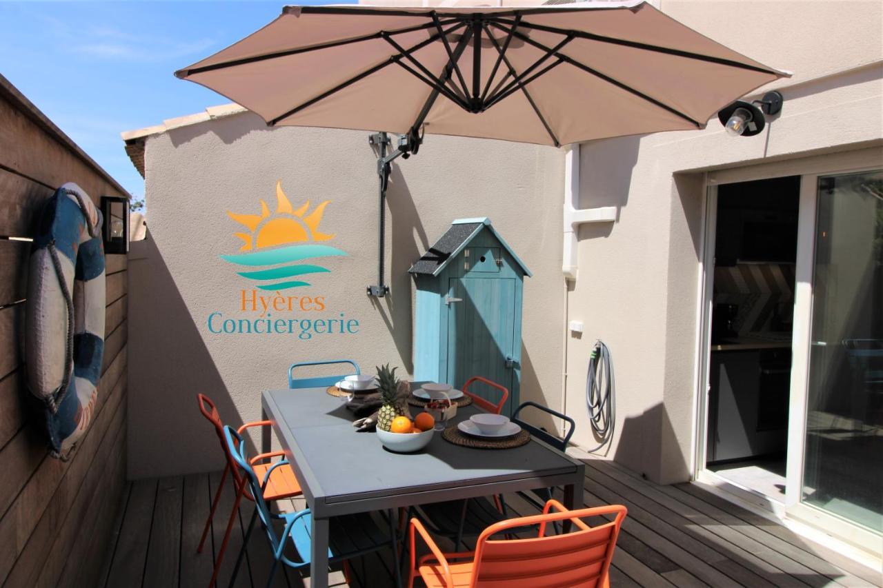 Апартаменты Hyeres-Plage -T2 Neuf Rdj Clim Wifi - La Capte By Hc Экстерьер фото