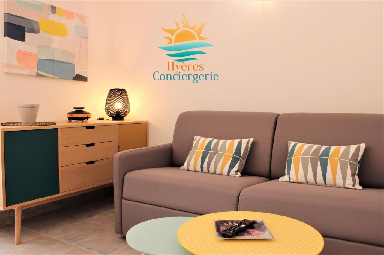 Апартаменты Hyeres-Plage -T2 Neuf Rdj Clim Wifi - La Capte By Hc Экстерьер фото