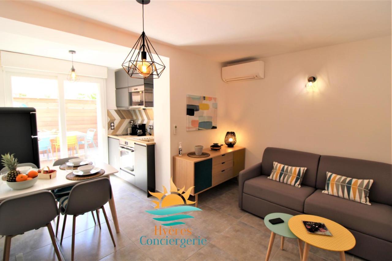 Апартаменты Hyeres-Plage -T2 Neuf Rdj Clim Wifi - La Capte By Hc Экстерьер фото